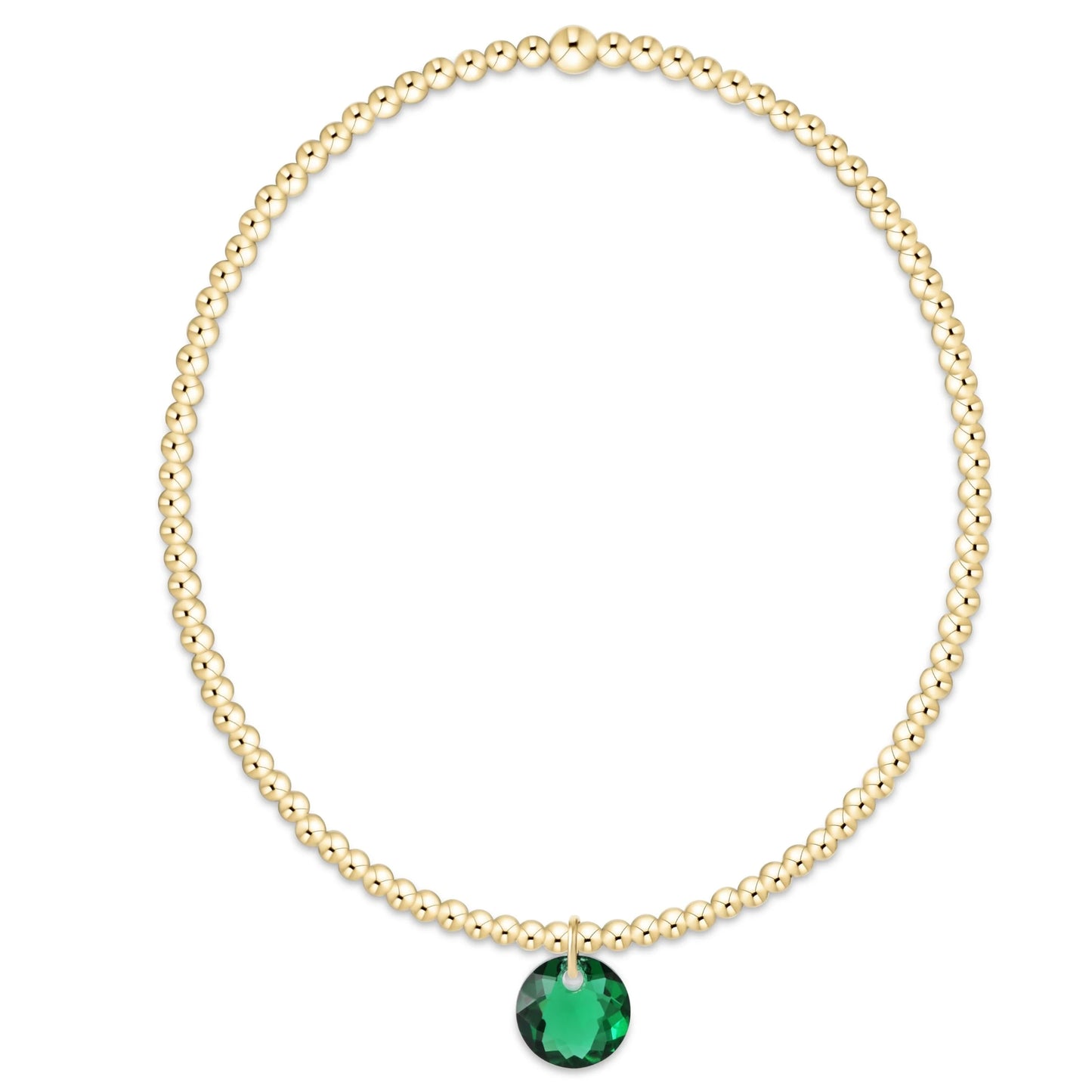 classic gold bracelet - reflection small charm - 05