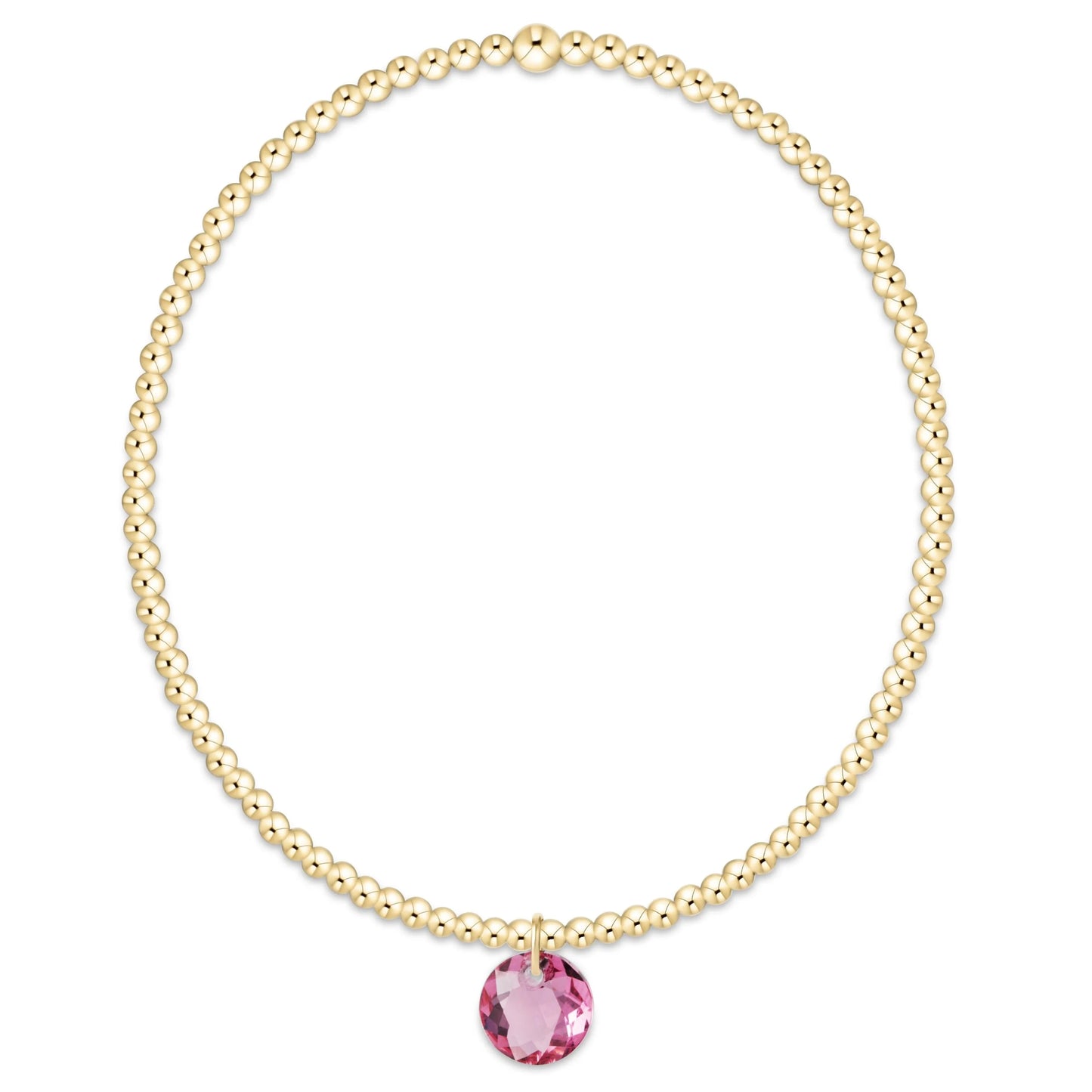 classic gold bracelet - reflection small charm - 10