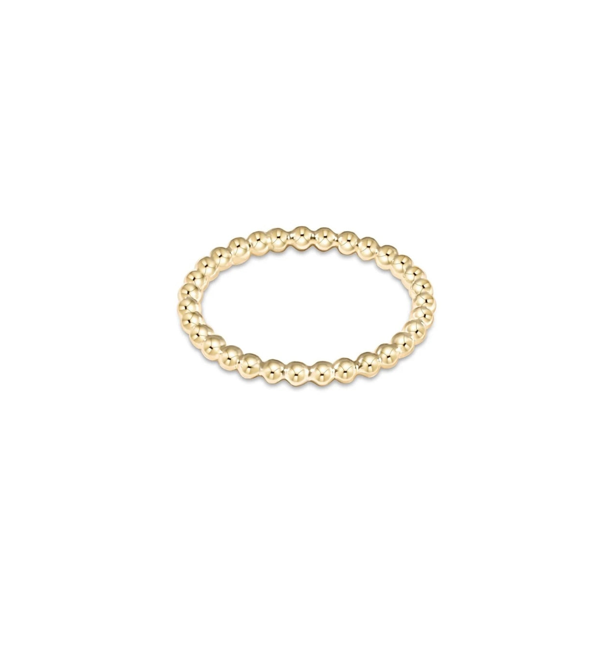 Classic Gold 2mm Bead Ring