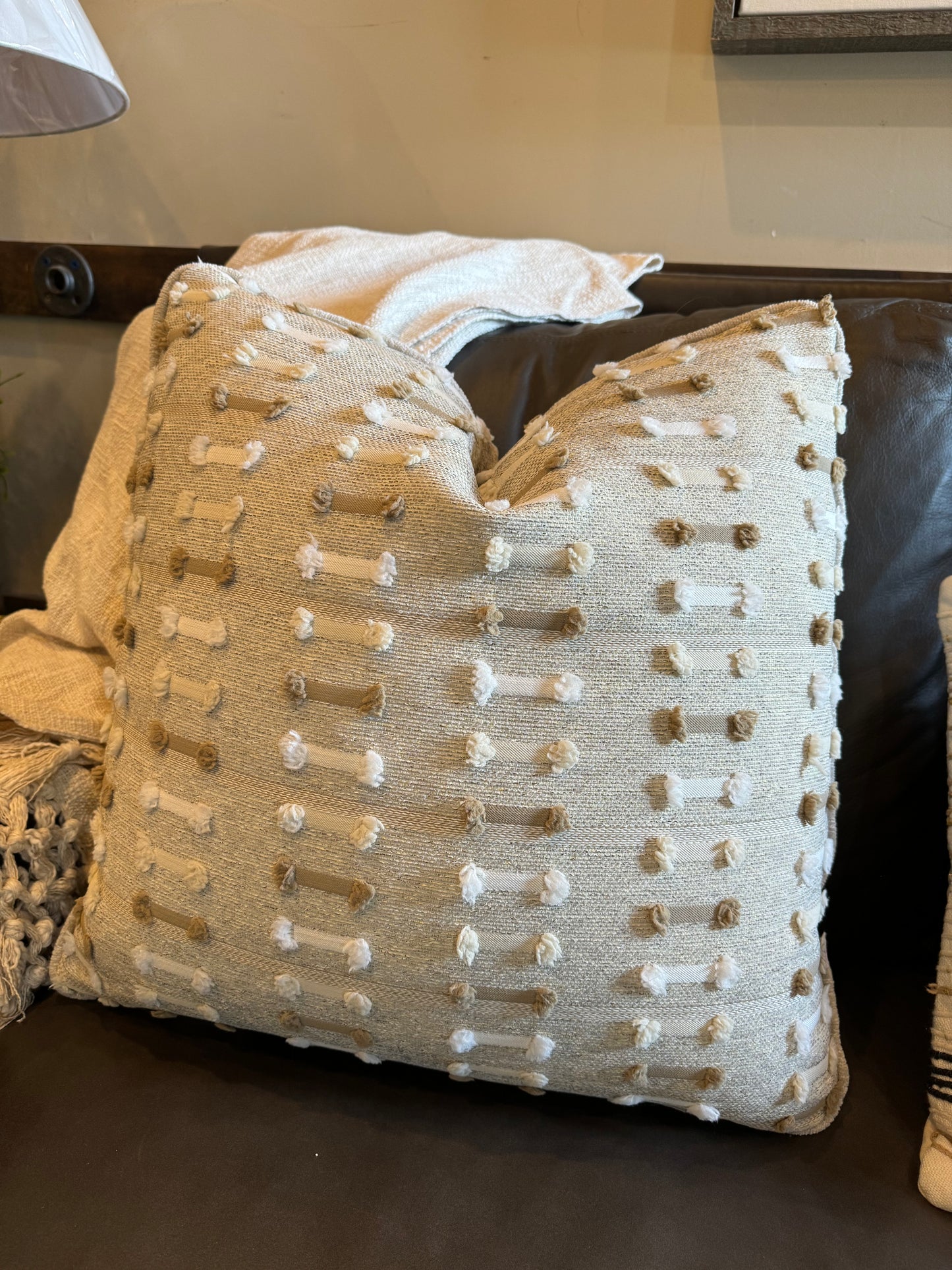 Dashed Cotton Pillow