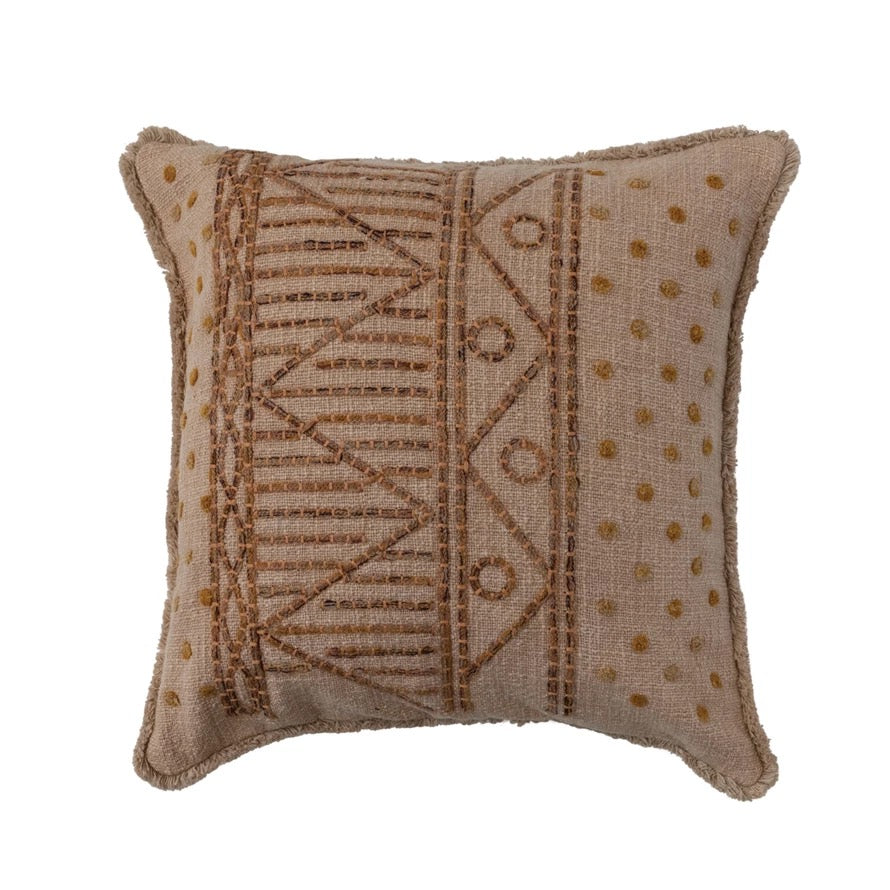 Slub Pillow Geometric