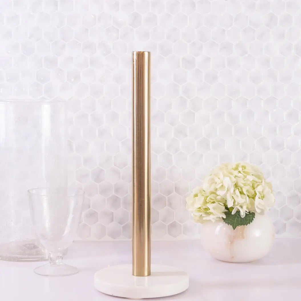 White Marble Papertowel Holder