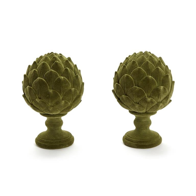 Flocked Artichoke - Large