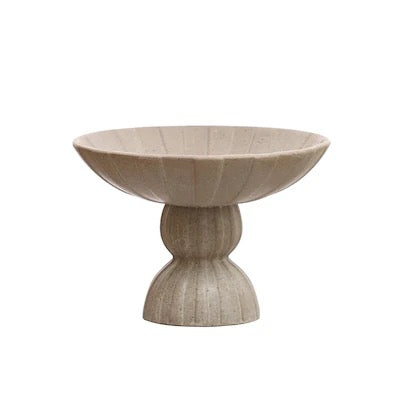 Debossed Footed Bowl