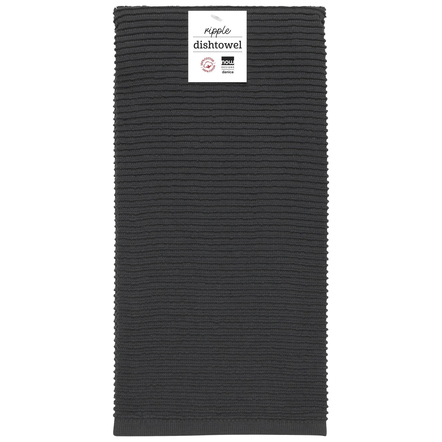 Ripple Black Dish Towel
