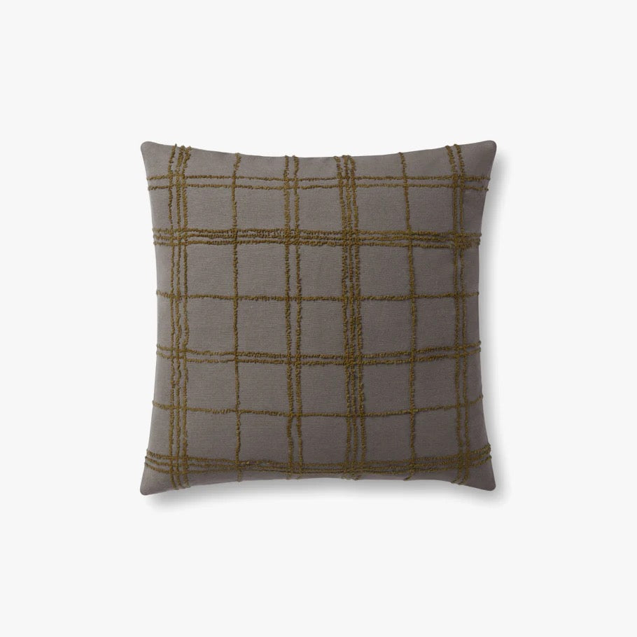 Loloi Pillow - Charcoal/Olive