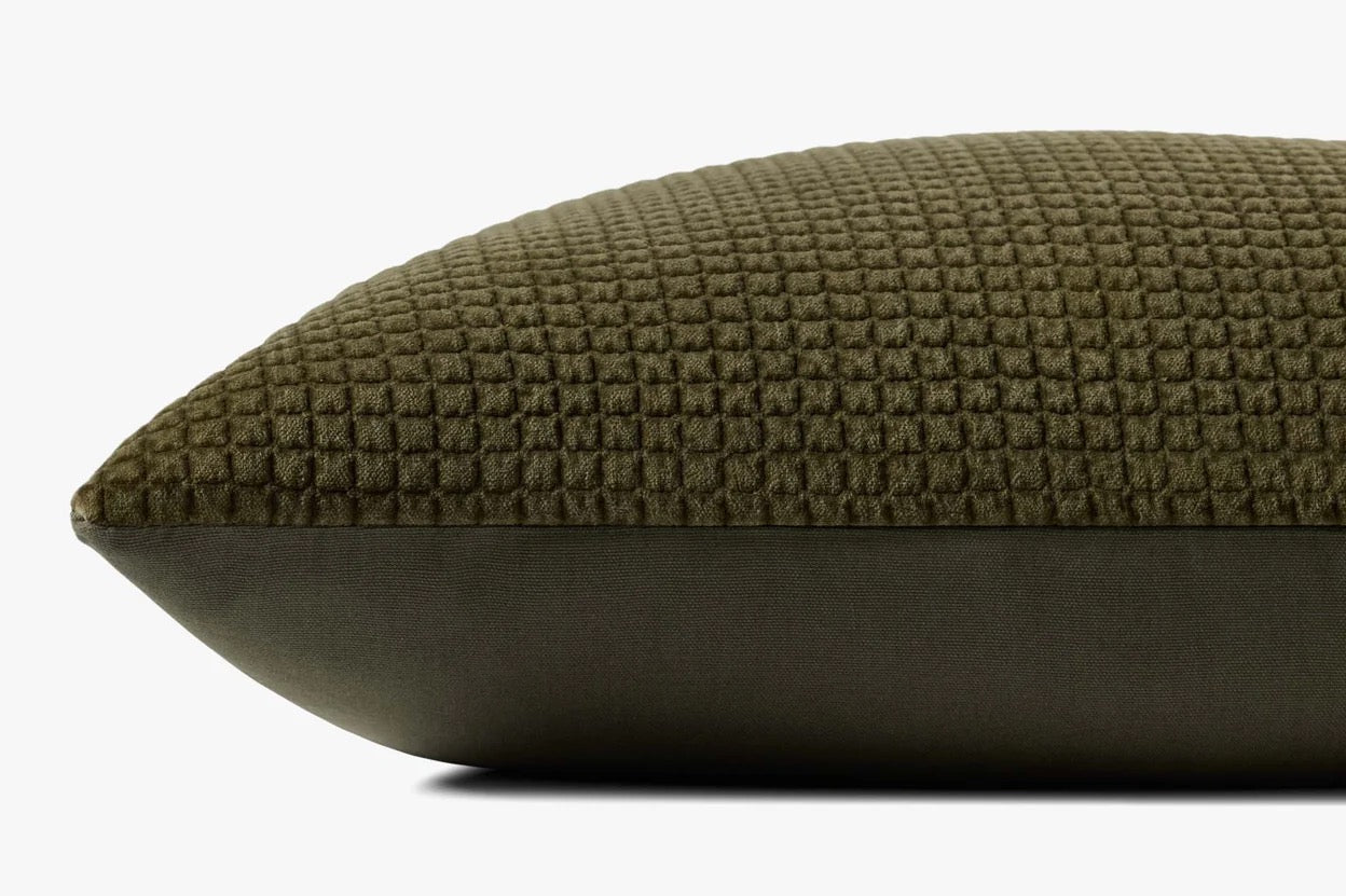 Loloi Pillow - Dark Olive