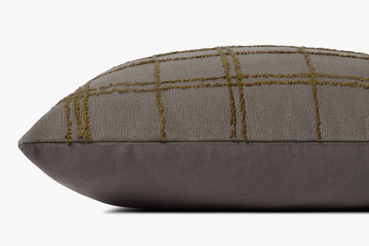 Loloi Pillow - Charcoal/Olive