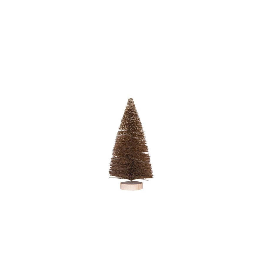 Brown Glitter Brush Tree