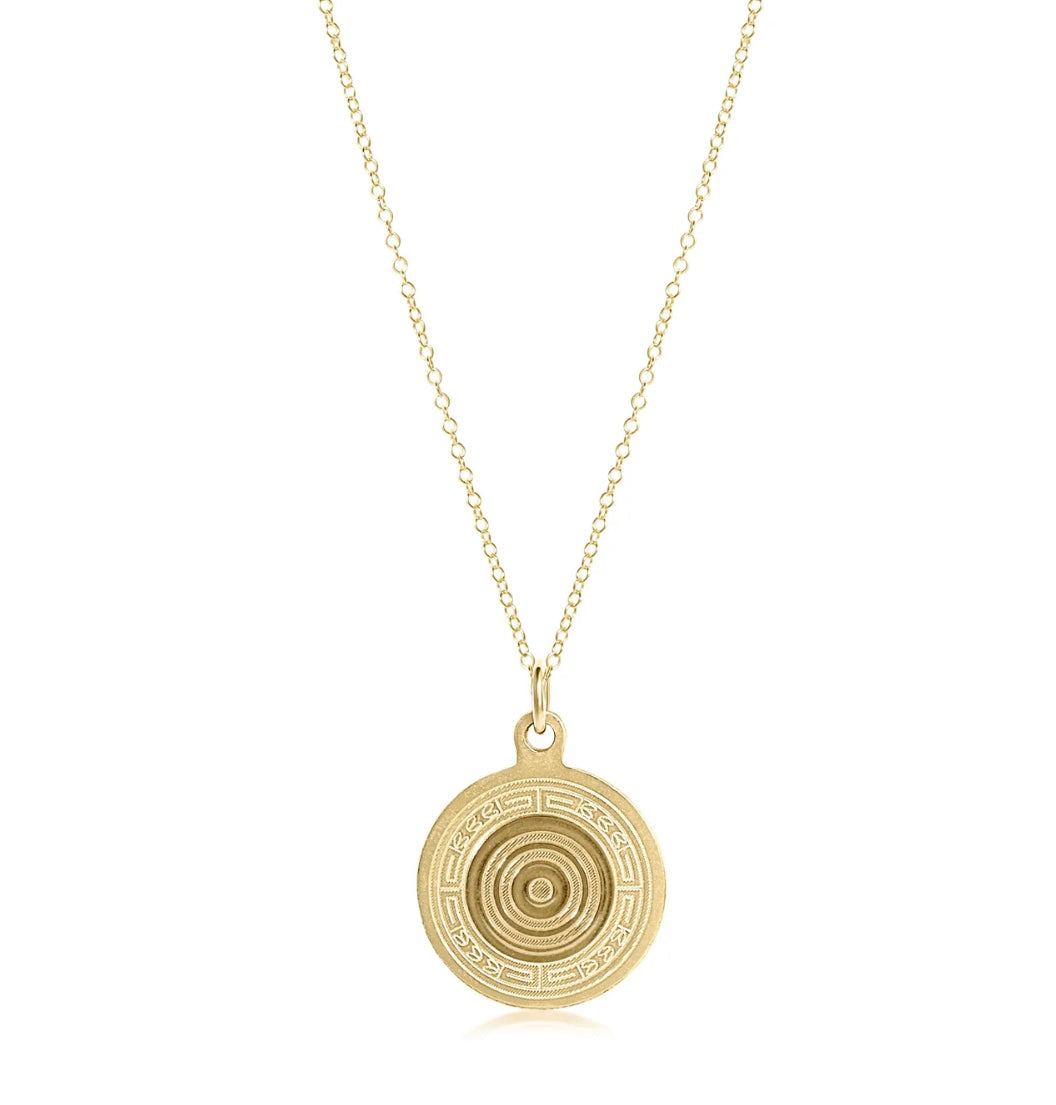 16" Necklace Gold - Athena Small Gold Charm