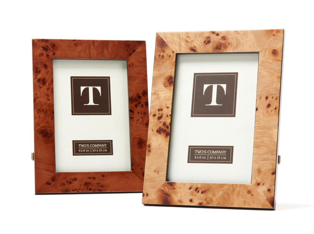 Burled Wood Frame 4x6