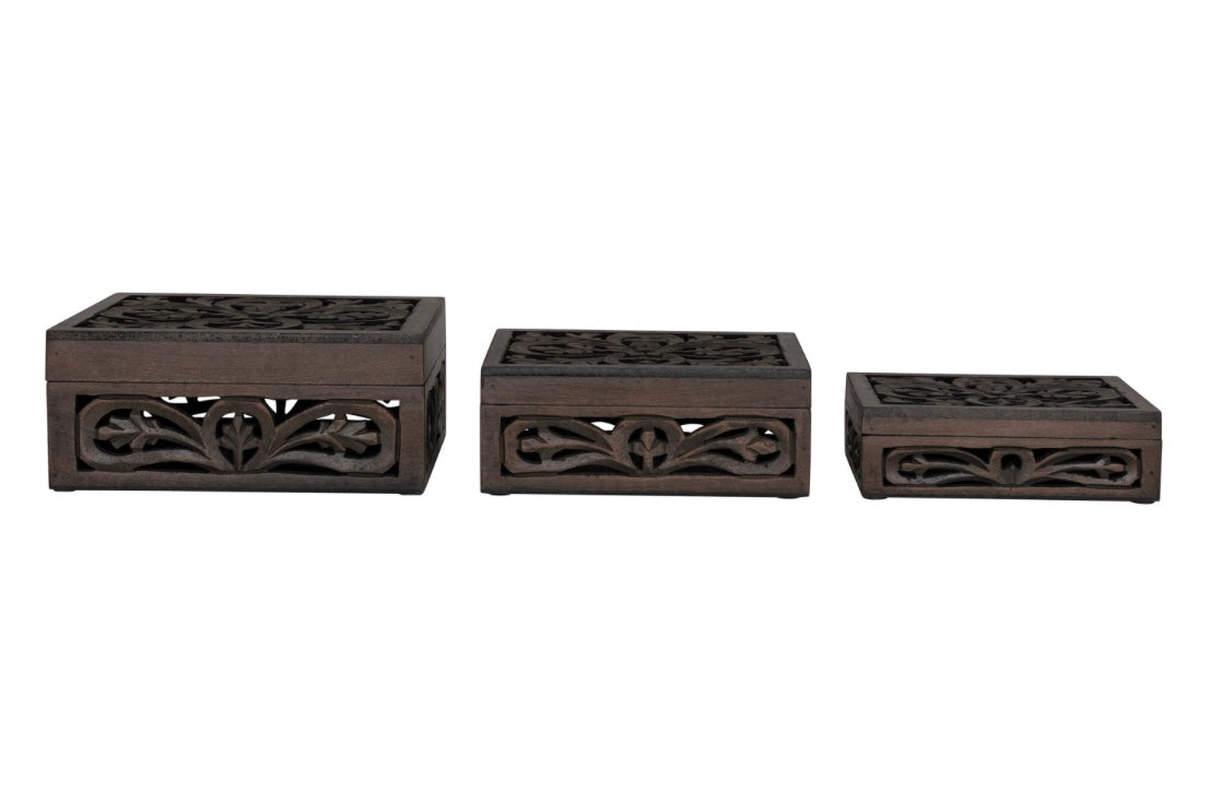 Carved Mango Wood Box