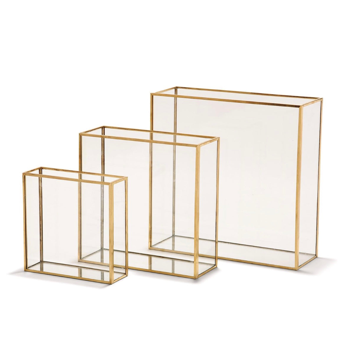 Ribbed Windows Square Vase