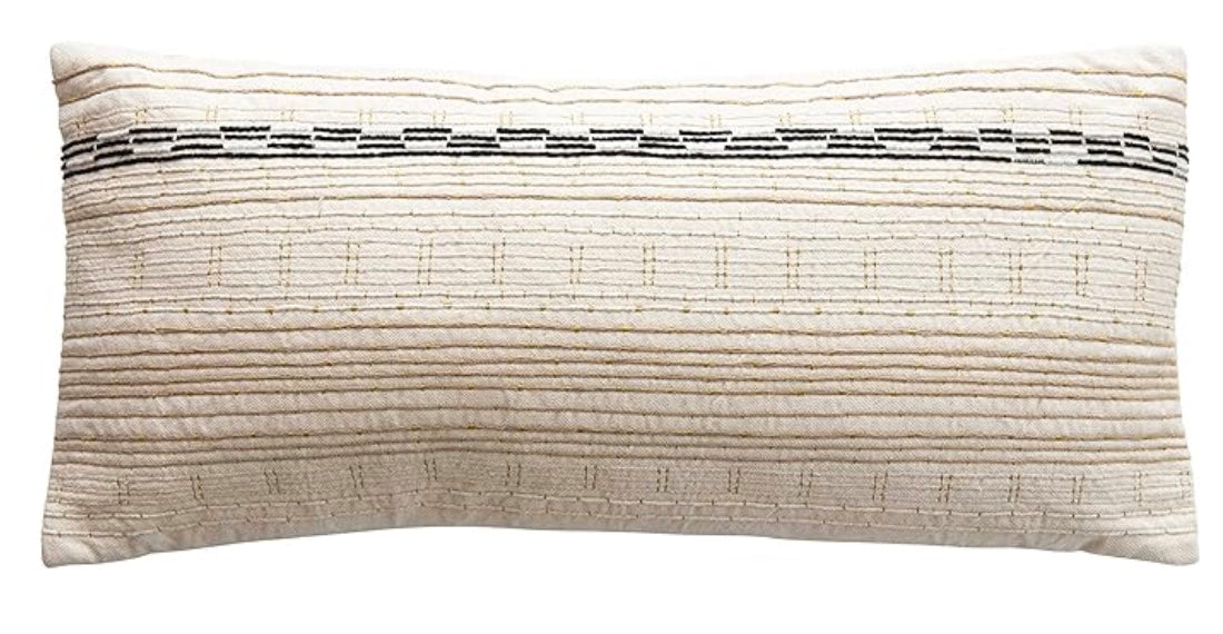 Embroidered Cotton Pillow