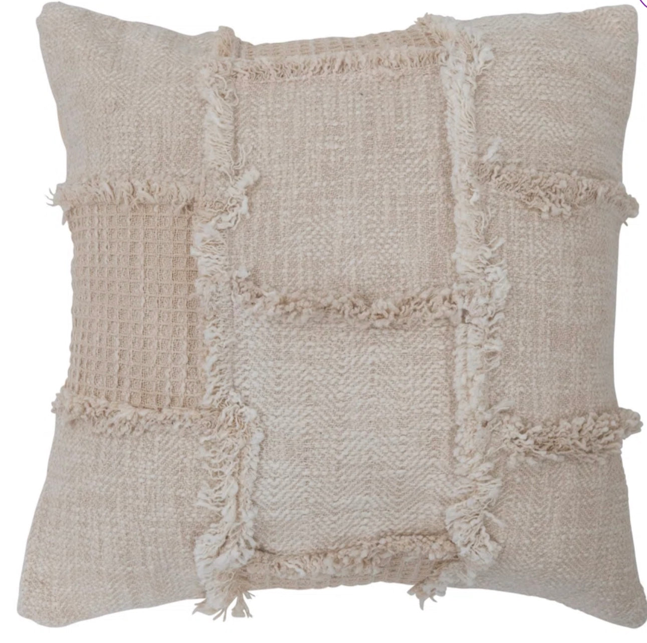 Wool Patchwork Pillow