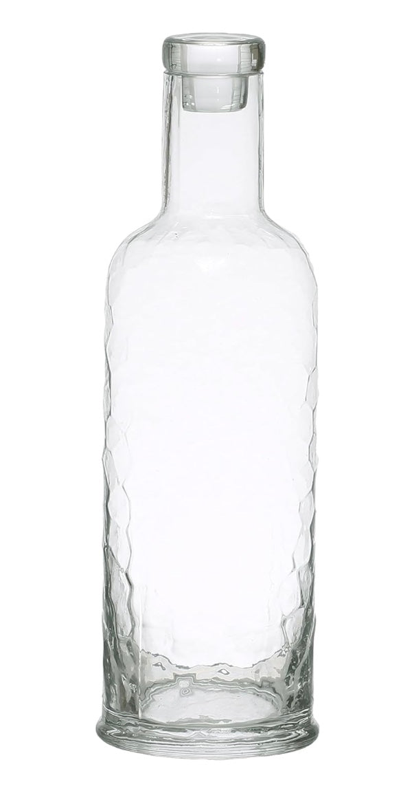 Hammered Glass Carafe