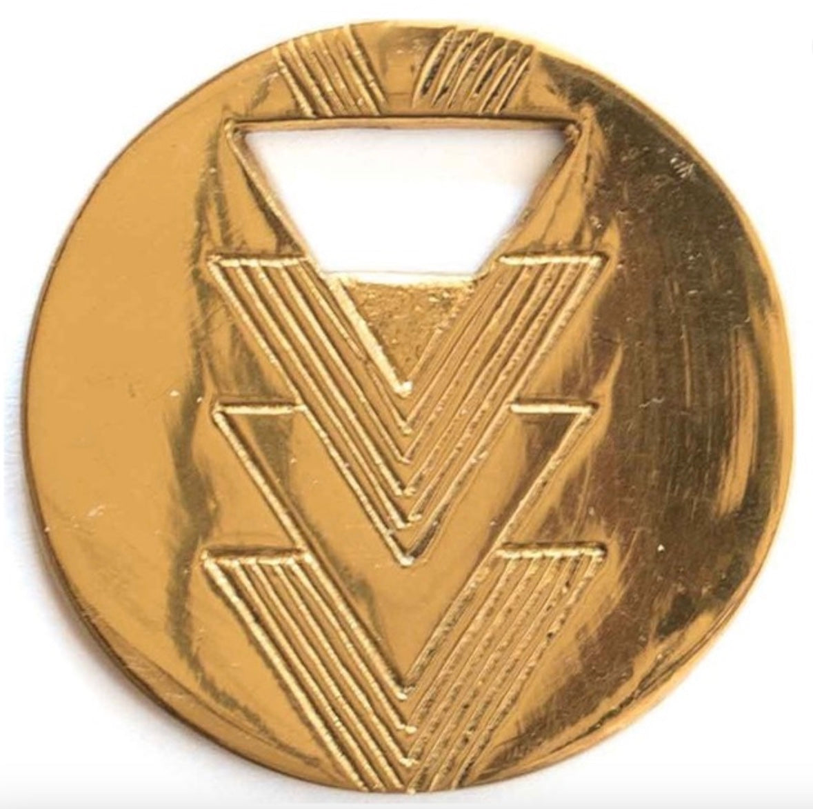 Brass Bottle Opener/Coaster
