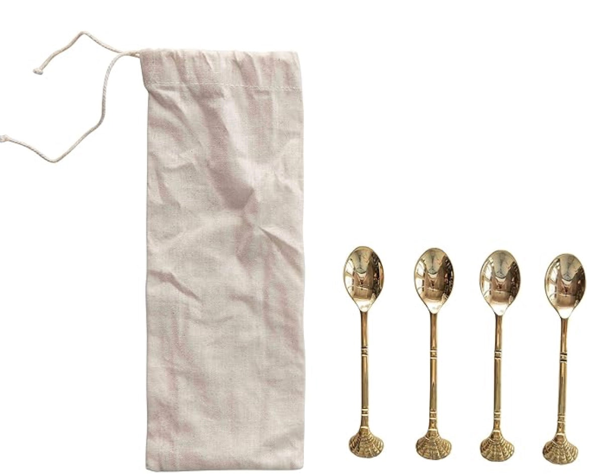 Brass Mini Spoons