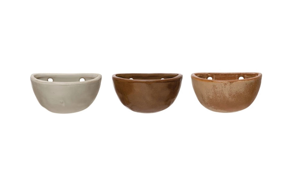 Stoneware Wall Pot