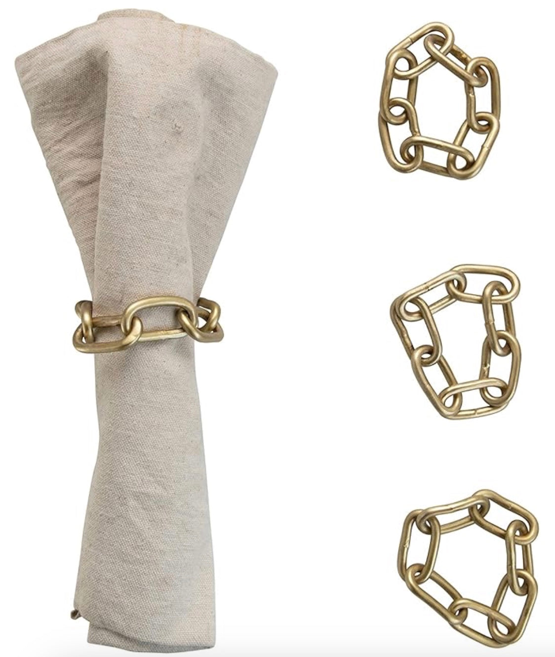 Brass Chain Napkin Ring