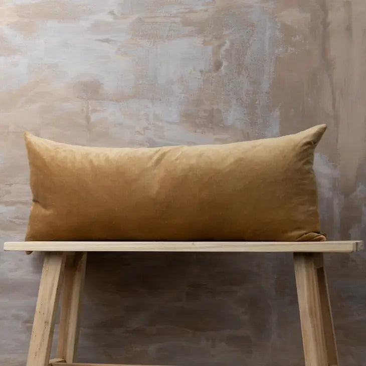 Linen + Velvet Bolster Nutmeg