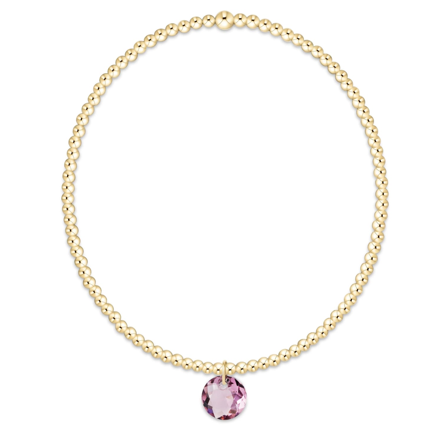 classic gold bracelet - reflection small charm - 02