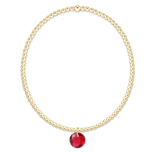 classic gold bracelet - reflection small charm - 07