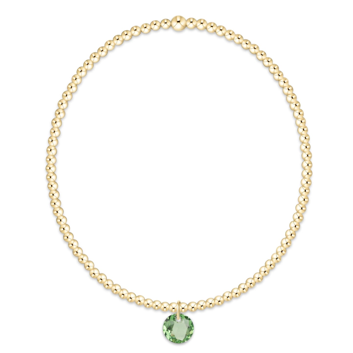 classic gold bracelet - reflection small charm - 08