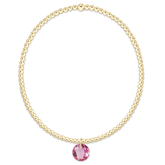 classic gold bracelet - reflection small charm - 10