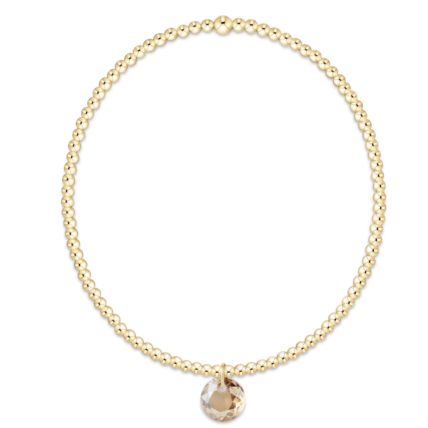 classic gold bracelet - reflection small charm - 11