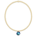 classic gold 2mm bracelet - reflection small charm - 12