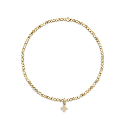 Classic Gold Cross Bracelet