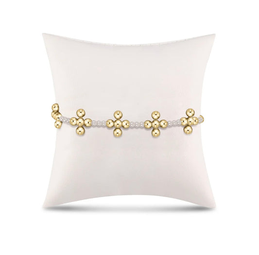 Signature Cross Bracelet - Pearl