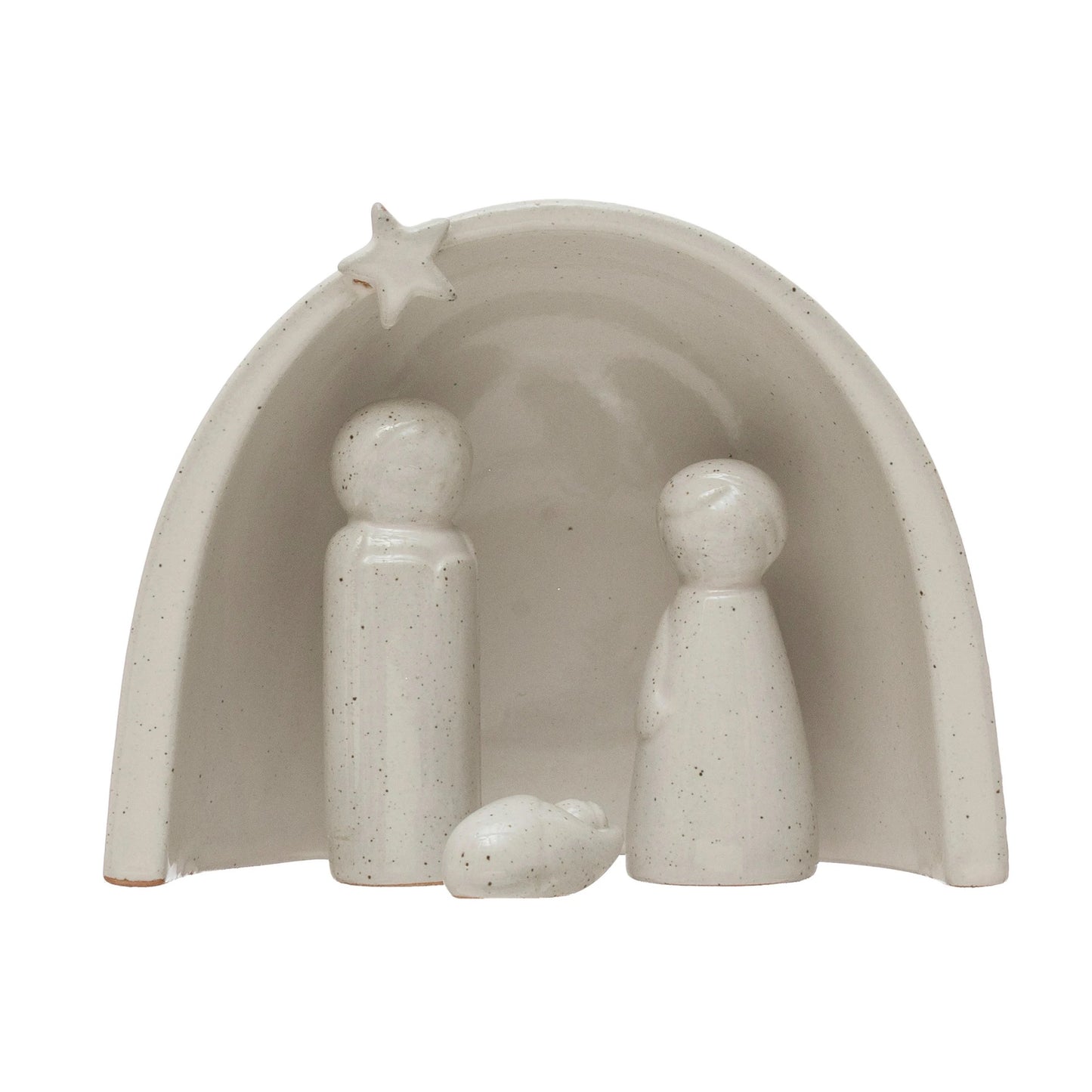 Stoneware Nativity Scene