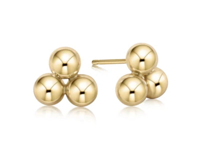 Classic Cluster Stud - 6mm Gold