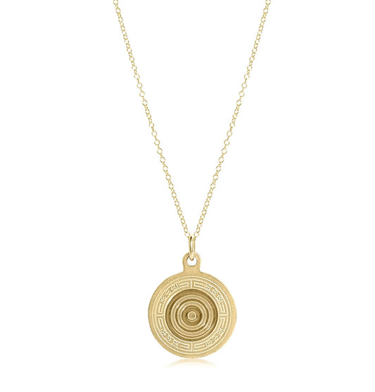 16" Necklace Gold - Athena Small Gold Charm