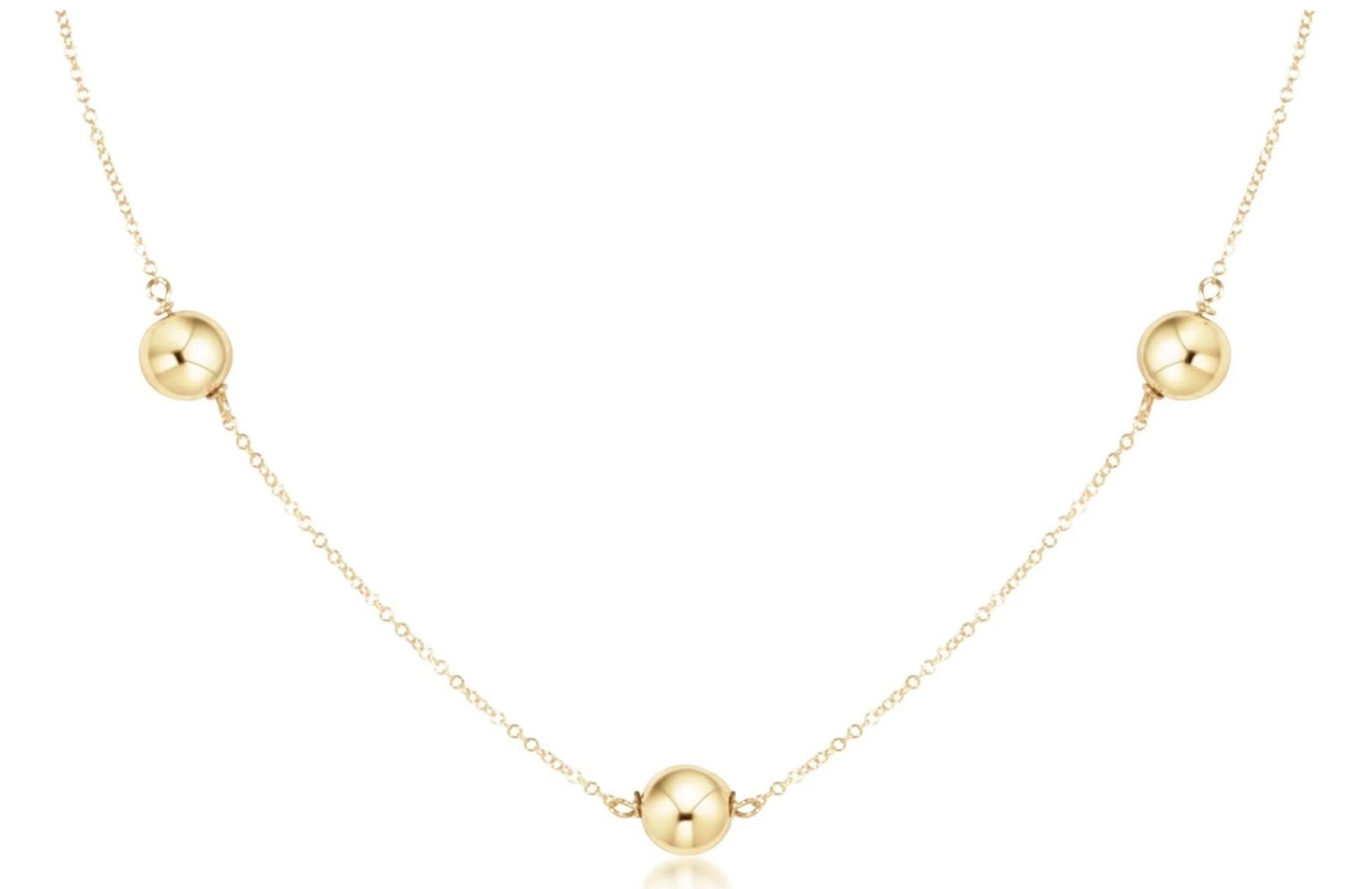 15" Choker Simplicity Chain Gold - Classic 8mm Gold