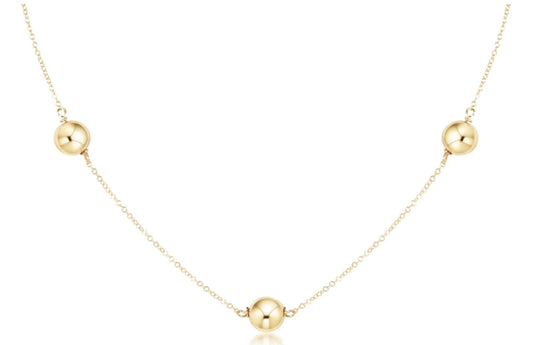 15" Choker Simplicity Chain Gold - Classic 8mm Gold