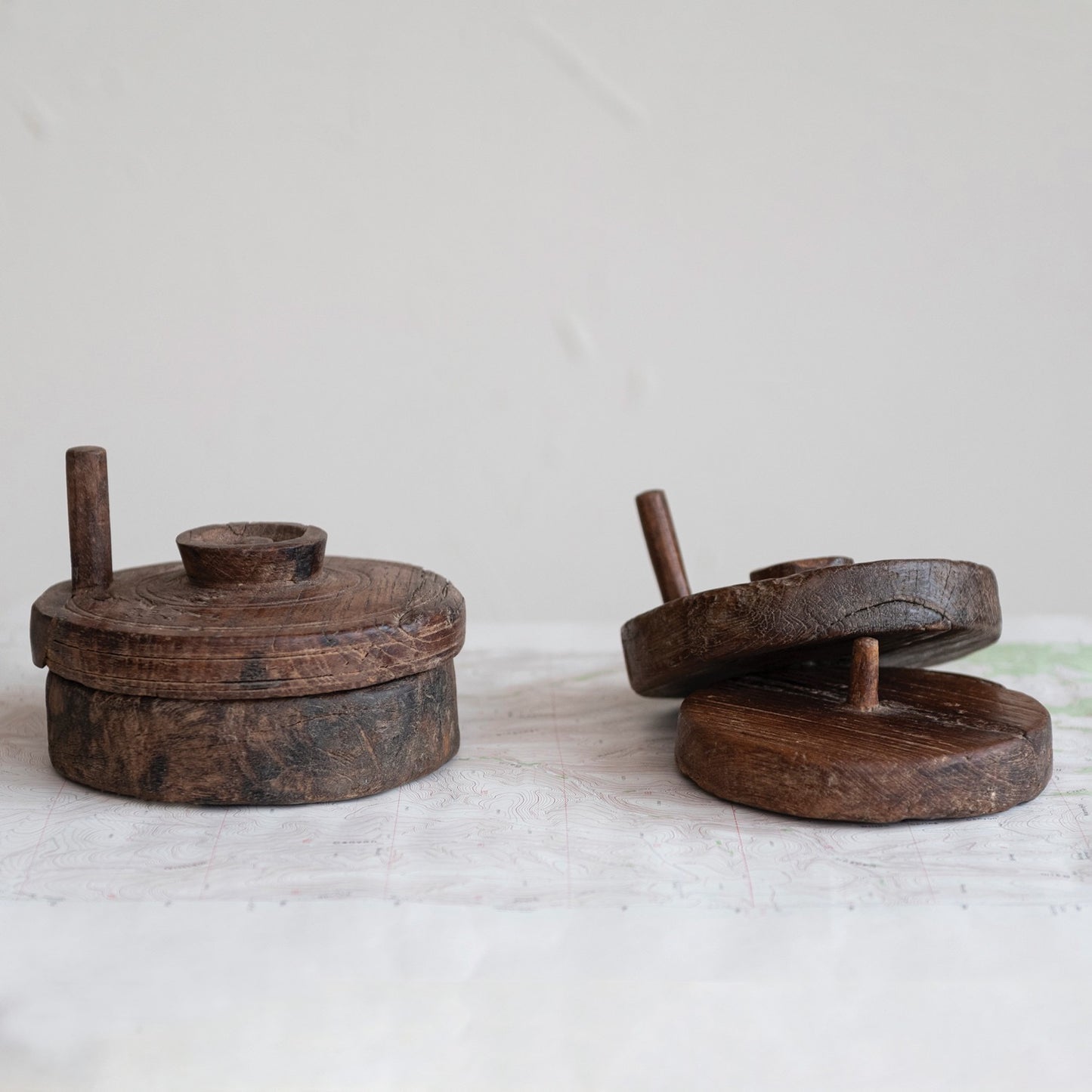 Round Reclaimed Spice Grinder