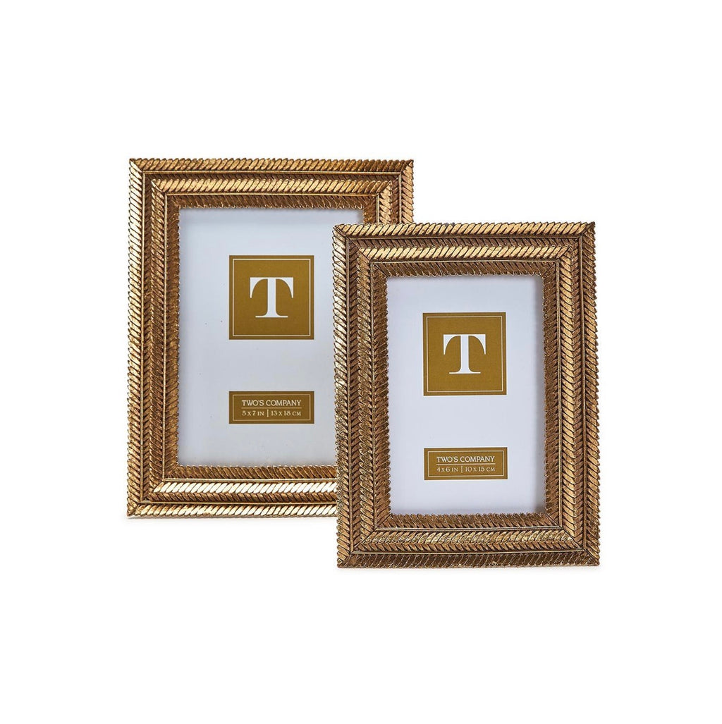 Gold Fern Frame