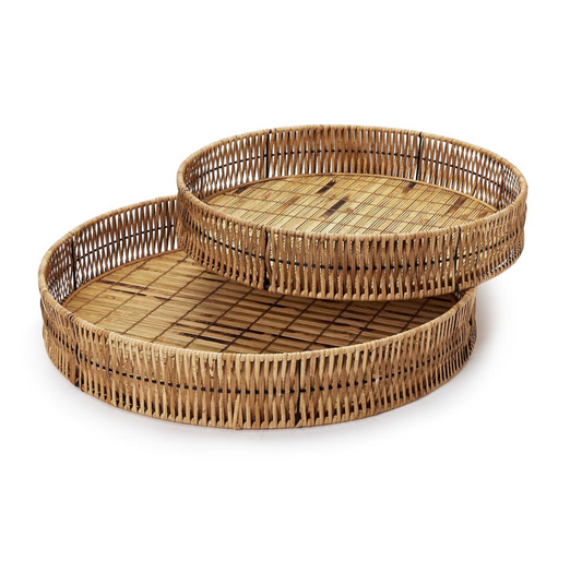 Round Bamboo Tray