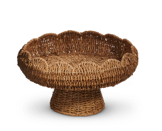 Scalloped Natural Pedestal
