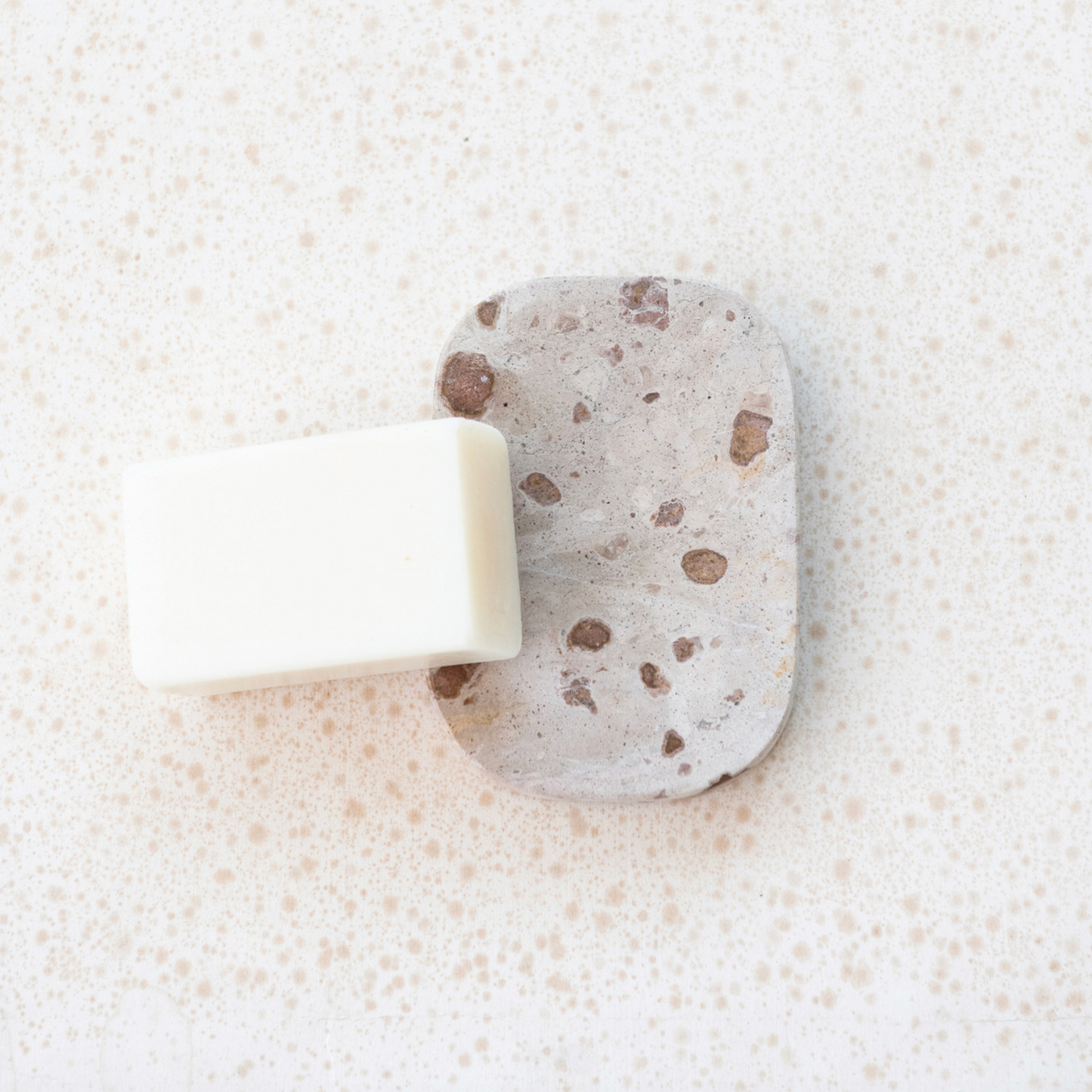 Brown Marble Soap Dish