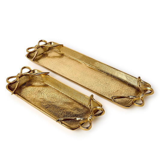 Gold Bow Serving Tray - Large