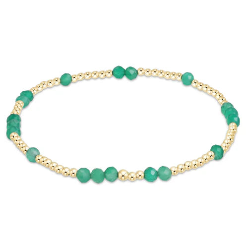 Hope unwritten gemstone bracelet- Green Onyx