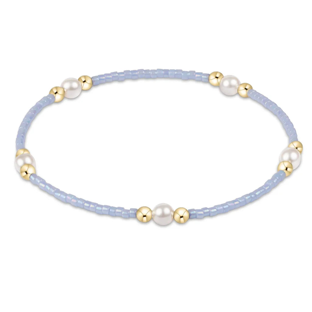 Hope purpose pearl bracelet - ocean mist