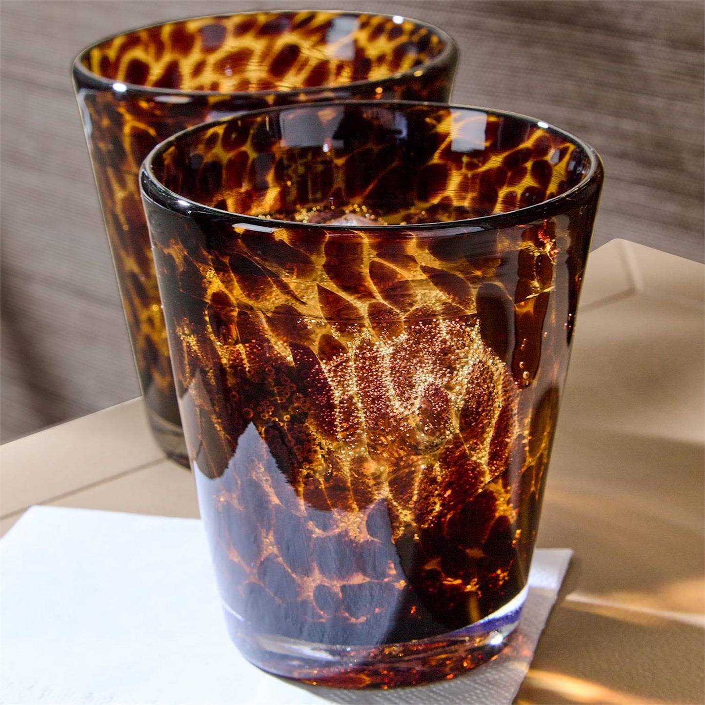 Tortoise Old Fashioned Glass