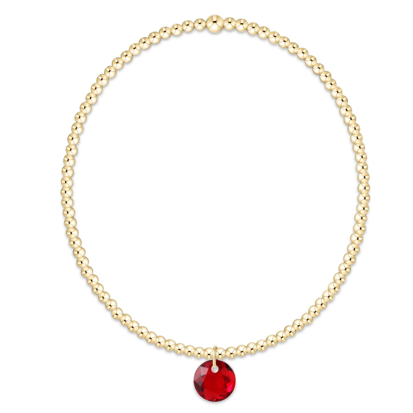 classic gold bracelet - reflection small charm - 01