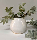 Tapered Sphere Vase White Gloss