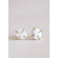 White Howlite Gemstone Earrings